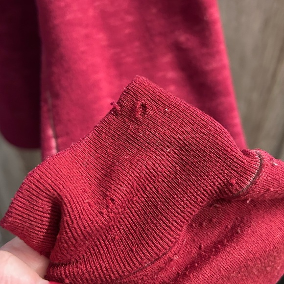 Mickey Mouse Disney dark red distressed juniors lightweight sweatshirt XL hoodie - Picture 11 of 12